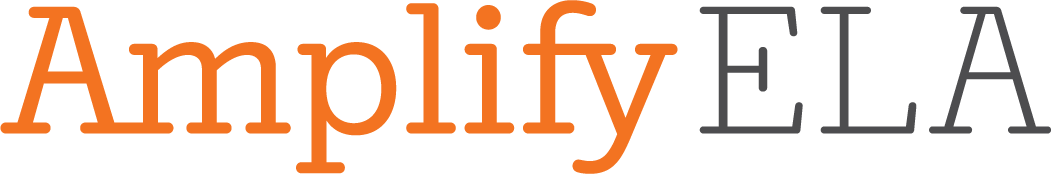 Logotipo del programa Amplify ELA que presenta el texto 