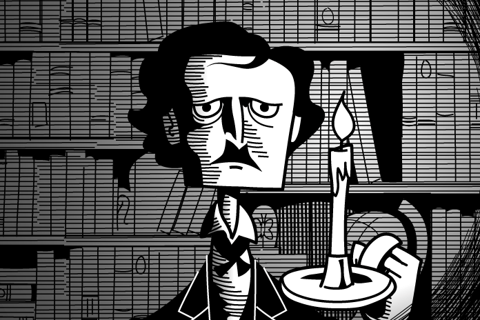 An image of Edgar Allen Poe from Amplify ELA