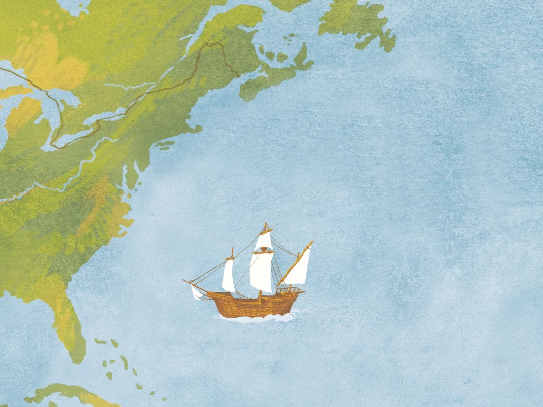 An illustration from Amplify CKLA's Early Explorations of North America