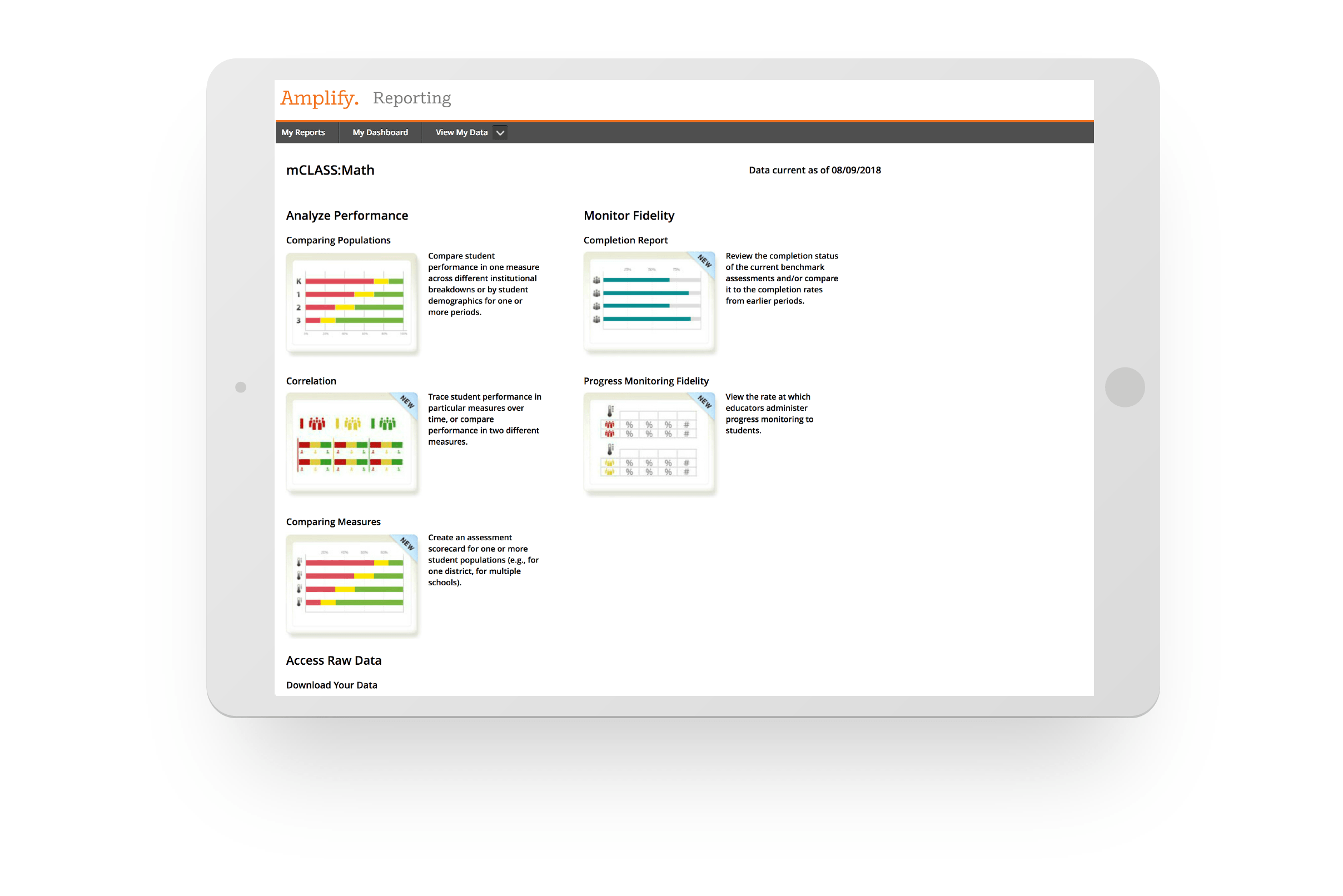 mCLASS Math uses research-based benchmark goals