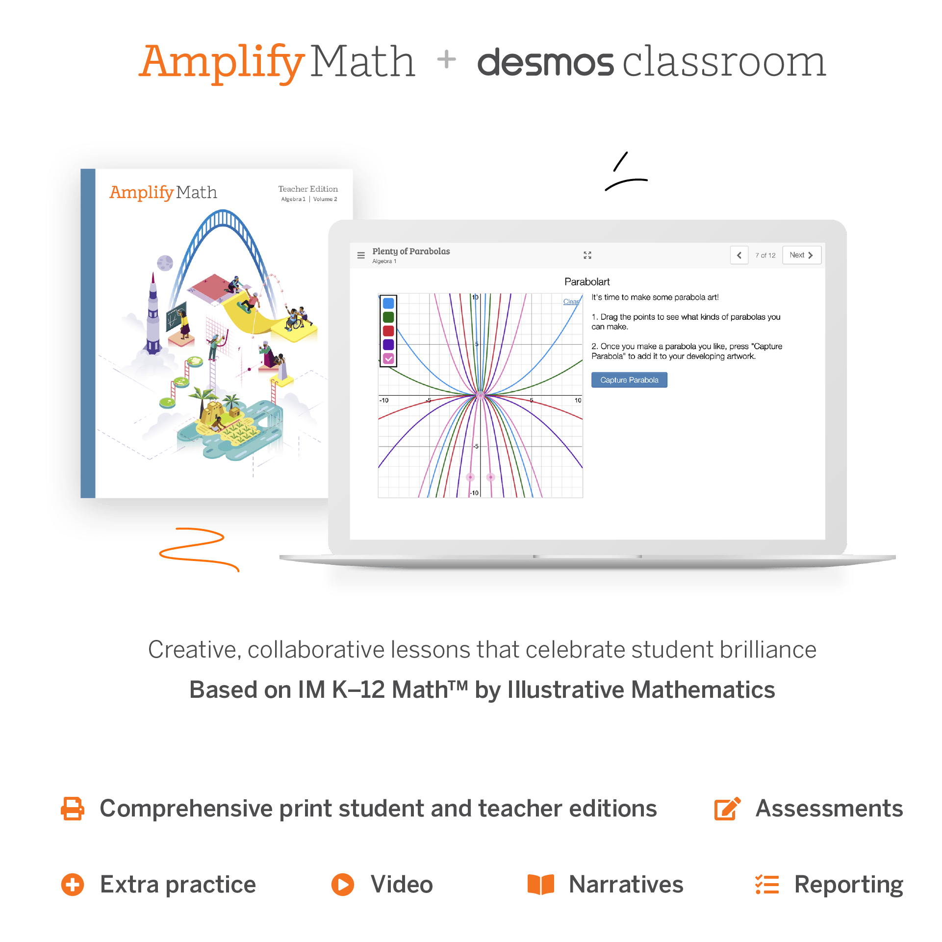 AmplifyMath and Desmos classroom