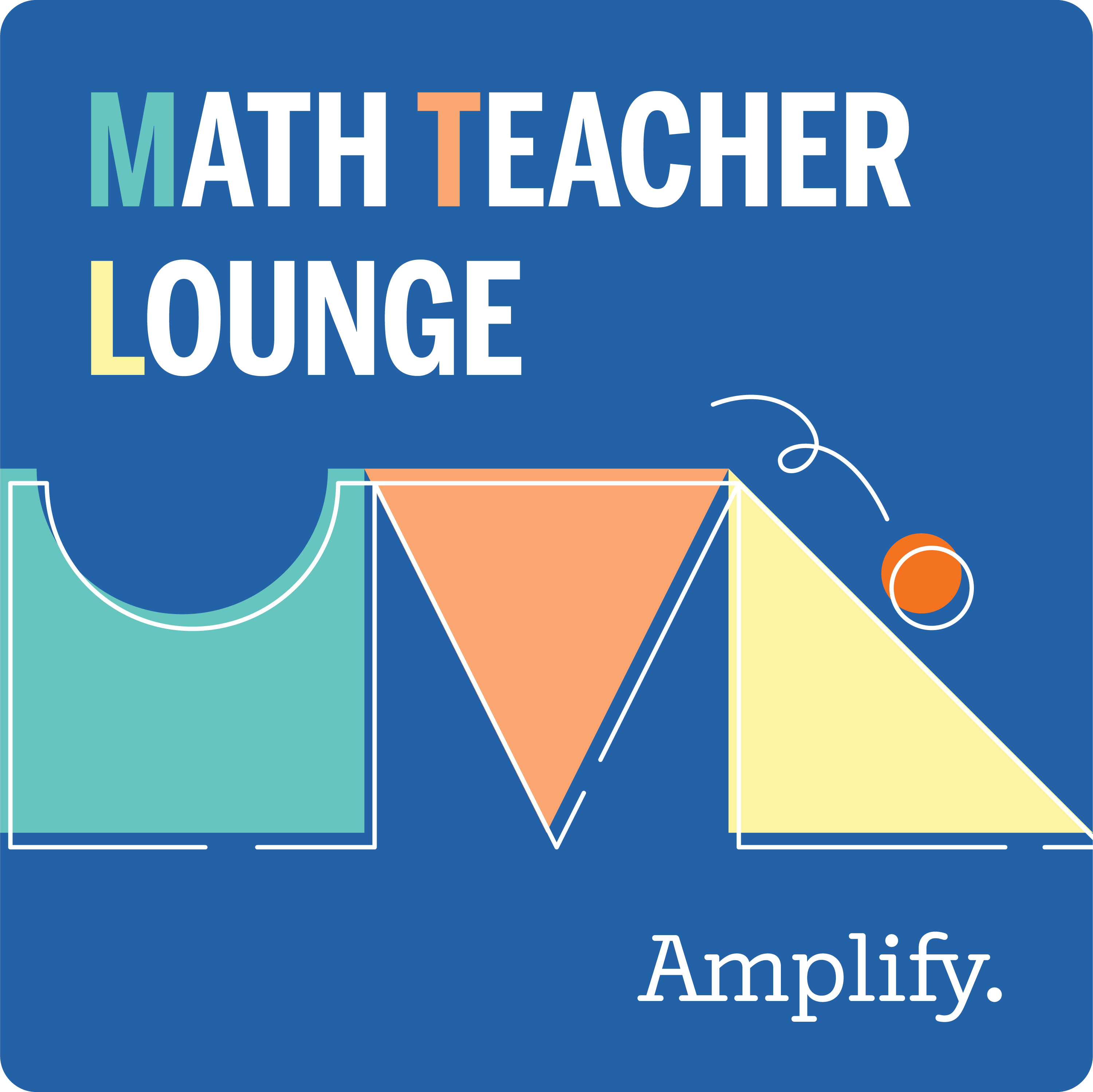 Math Teacher Lounge cover image with three shapes