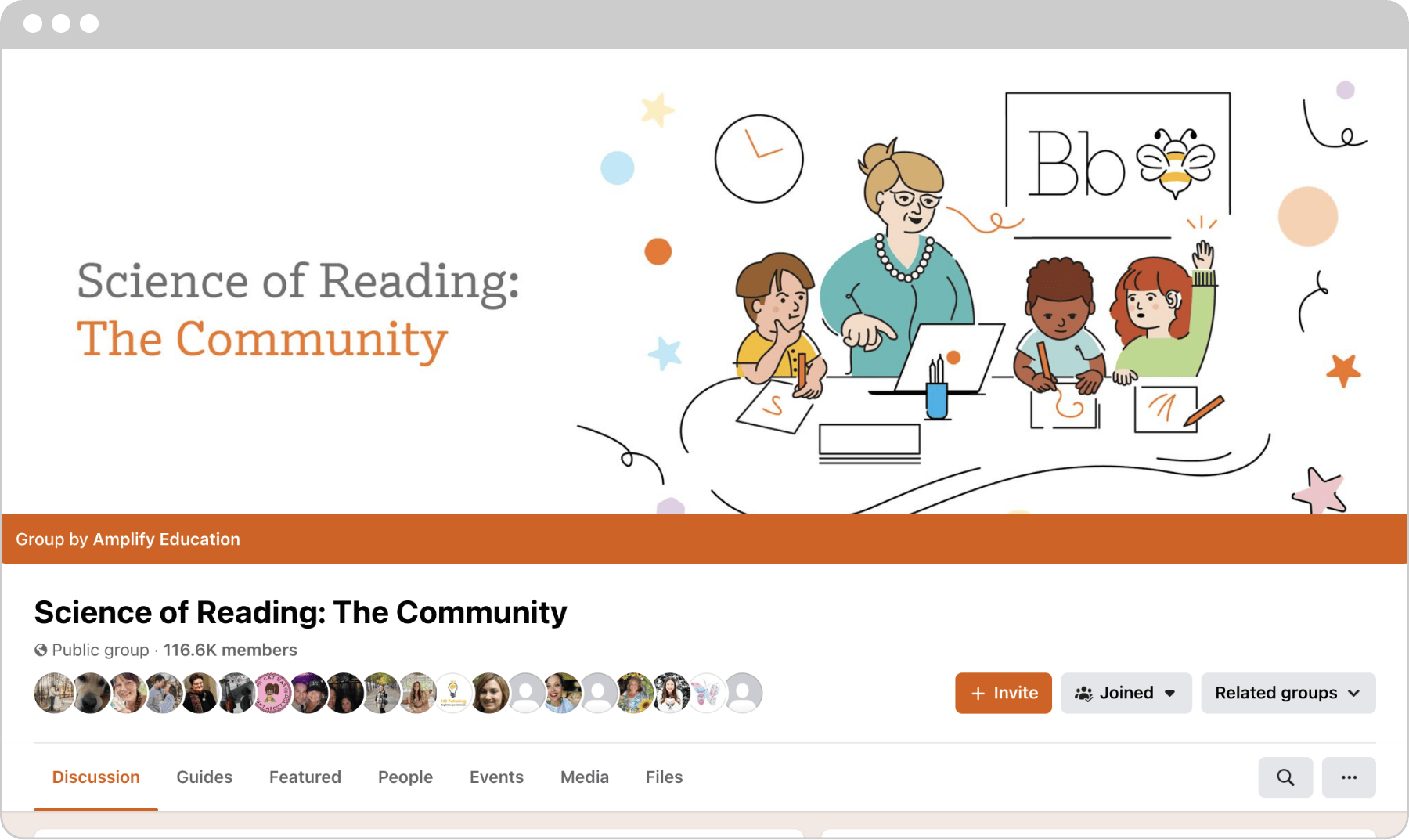 image of community page